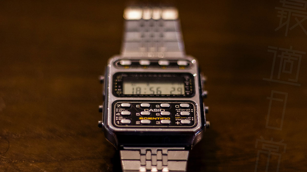 昭和レトロなデジタル式腕時計「カシオ　カシオトロン」（ジャンク）
