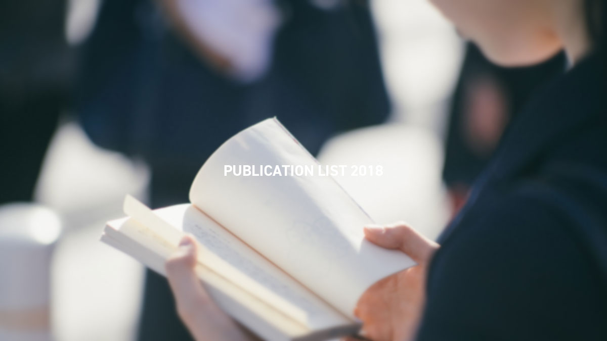PUBLICATION LIST 2018